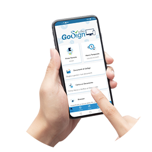 Icona di conferma all'App GoSign InfoCert su Smartphone