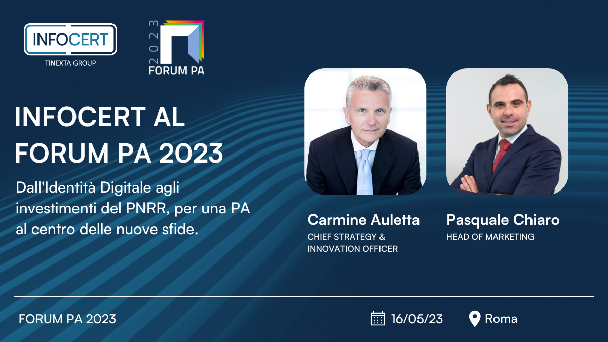 INFOCERT al FORUM PA 2023