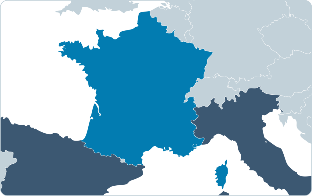 Cartina geografica della Francia