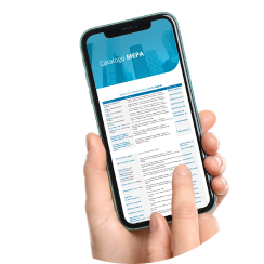 Schermata smartphone mostra Catalogo MEPA